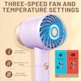 thumbnail image 7 of Cordless Rechargeable Hair Dryer With 3 Speeds And Heat Settings Portable Wireless Blow Dryer For Travel Home Gift, C, 7 of 7