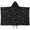 Black White Moon, variant on Black Orange Skull Pattern Hooded Bath Towel,50"x30" for Ages 3 To 12 Kids, Quick Dry Lightweight Soft Microfiber Hood Beach Towel Cover Up for Kids