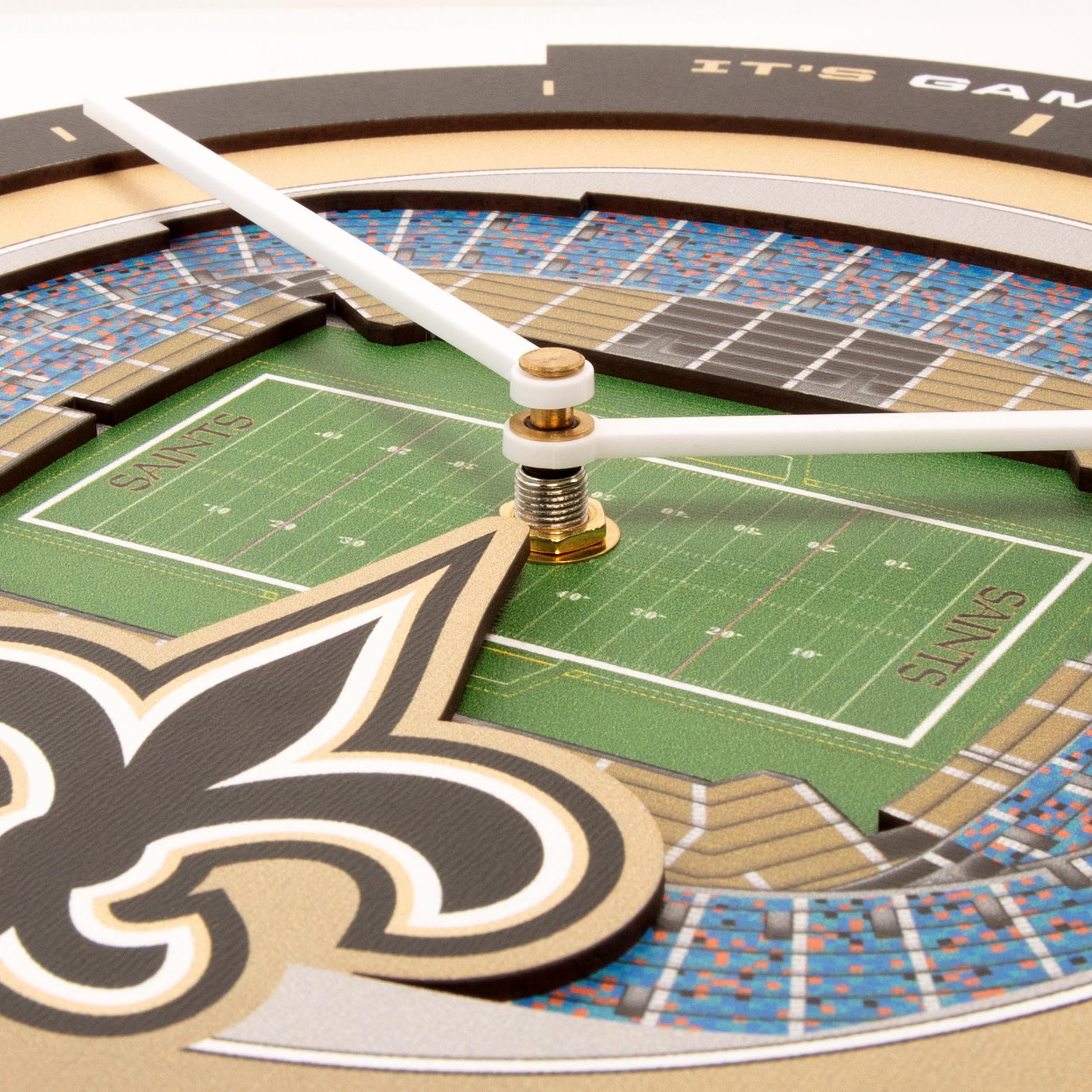 YouTheFan NFL New Orleans Saints Stadiumview 3D Wall Clock