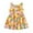Pink, variant on 2026 Toddler Girls Dresses Pineapple Fruit Casual Print Sleeveless Tie Back Princess Dress Size 2-3 Years