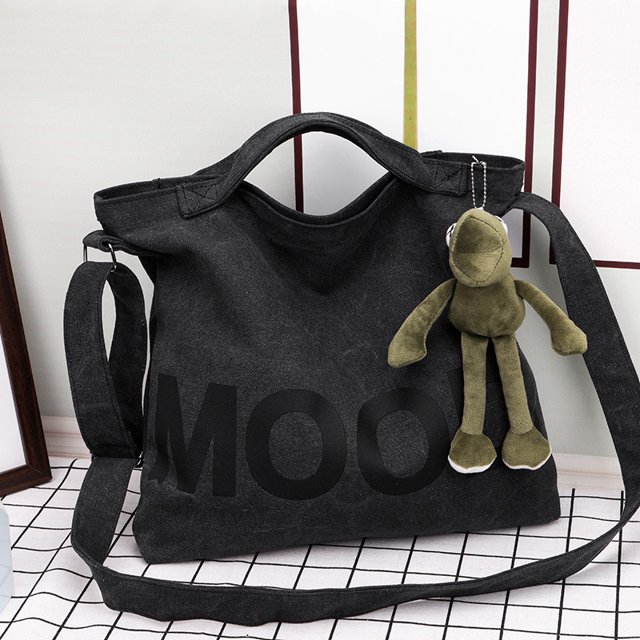 Bolso de lona de gran capacidad, estilo cruzado, bolso de mano para estudiantes, bolso de hombro para mujeres, bolso de mano portátil para hombres