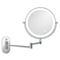 thumbnail image 1 of Espejo de pared LED BRI recargable por USB 1x/7x blanco, 1 of 3