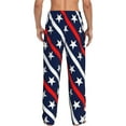 thumbnail image 3 of Disketp Patriotic Star Pattern Men'S Pajama Pants - Ultra Soft Fleece Sleep And Lounge Pants (Size: S-Xxl), 3 of 9