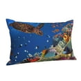 thumbnail image 2 of Kll Colorful Coral Reef Pillow Covers Envelope Closure,Super Soft And Cozy Fuzzy Fleece Pillow Case Cover 20"X30", 2 of 9