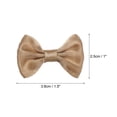 thumbnail image 2 of Uxcell 30pcs Coffee Bow Ties 1.5"x1" Mini Bowknot for Crafting Little Satin Bows, 2 of 5