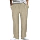 thumbnail image 1 of Puntoco Pantalones casuales largos para hombre Pantalones deportivos holgados con pliegues y piernas pequeñas con cordones y color sólido para hombre, 1 of 4