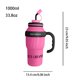 thumbnail image 3 of 33.8OZ Car Cup North American Stainless Steel Heat Insulation Large Capacity Portable Ice Cup New With Handle, 3 of 3