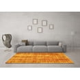 thumbnail image 3 of Ahgly Company Machine Washable Indoor Rectangle Abstract Yellow Contemporary Area Rugs, 7' x 10', 3 of 4