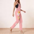 thumbnail image 7 of Enjoytime Womens Overalls Printed Adjustable Straps Denim Jumpsuits Casual Loose Plus Size Rompers, 7 of 7