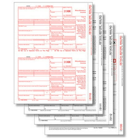 IRS Approved 1099-MISC 3-part Laser Tax Form