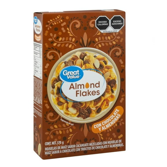 Cereal Great Value Almond Flakes chocolate 370 g