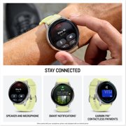 Garmin Venu 4, 45mm, Advanced Fitness and Multisport Tracker GPS Smartwatch, 1.4 AMOLED Display, Built-in Flashlight, 12 Days of Battery Life, Silver with Citron Silicone Band (Watch Bundle)