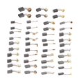 thumbnail image 1 of 46 piezas de escobillas de carbón para motores eléctricos, accesorios para herramientas eléctricas, prácticos, convenientes, fáciles de instalar y, 1 of 8
