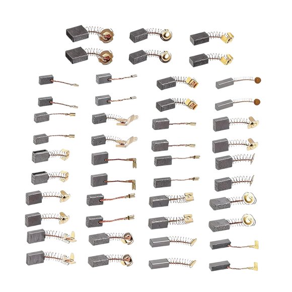 46 piezas de escobillas de carbón para motores eléctricos, accesorios para herramientas eléctricas, prácticos, convenientes, fáciles de instalar y