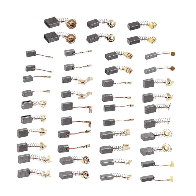 46 piezas de escobillas de carbón para motores eléctricos, accesorios para herramientas eléctricas, prácticos, convenientes, fáciles de instalar y