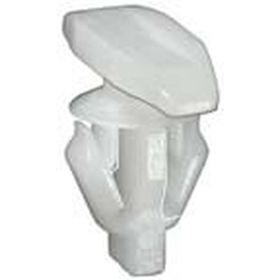 Auveco # 21707 Weatherstrip Clip, White Nylon. Qty 25.