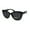 All Black, variant on Polarized Womens Classic 90s Large Cat Eye Plastic Fashion Sunglasses All Black