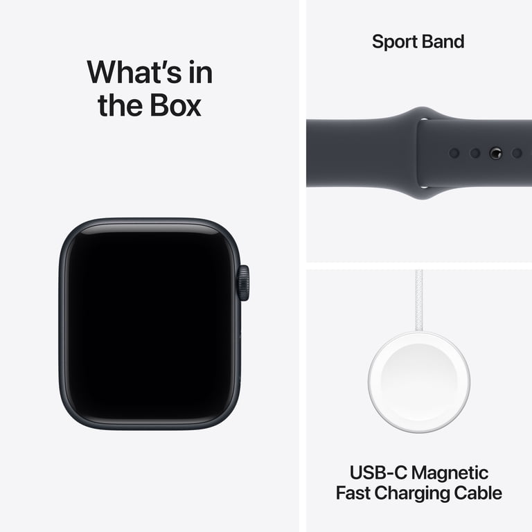Apple, Smartwatch, SE 3 GPS + Cellular 44mm, Midnight Aluminum 