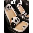 thumbnail image 5 of Reposacabezas de coche con soporte para la cintura 2024, nuevo reposacabezas de coche con dibujos animados, almohada protectora para el cuello, bonito respaldo de panda de peluche, soporte lumbar, 5 of 5