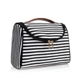 thumbnail image 1 of fastboy Large Capacity Cosmetic Storage Bag - Store All Makeup In One Place Choose Multiple Colors Black  white stripe 1Set, 1 of 6