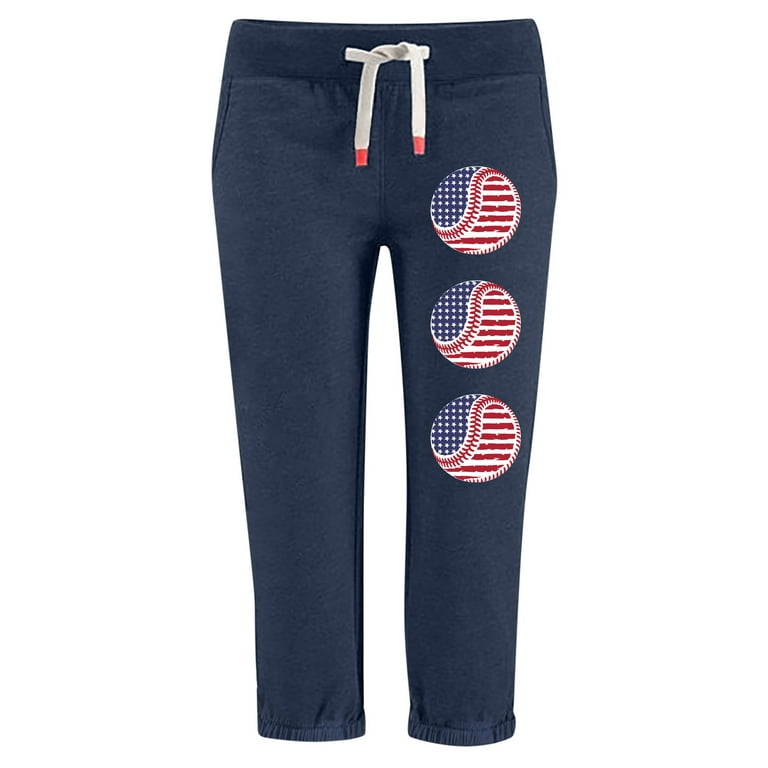 SSAAVKUY Women Independence Day Fashion Womens Capris Leggings