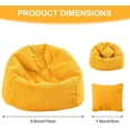 thumbnail image 3 of Doll Car Seat, Handmade Bean Bag Chair for 15-17cm Doll, Anti-Slip Bottom, Cute Doll Accessories for Display, Fans&Collectors Gifts, Durable Corduroy Fabric, 3 of 7