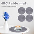 thumbnail image 1 of Clearance, 38cm Tableware Placemat Non-Slip Insulated Mat Round Woven Placemat 4PCS, 1 of 5