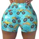 thumbnail image 2 of Balery Cartoon Monster Truck Pantalones cortos de entrenamiento estampados para mujer, sin costuras, ajustados, para gimnasio, yoga, correr, deportes, ejercicio activo, fitness.-Small, 2 of 8