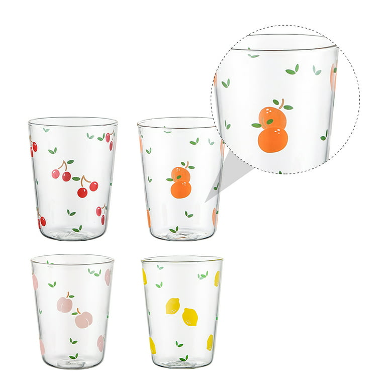 Glass Cups Glasses Coffee Juice Clear Drinking Tea Mug Water Cup Set Kitchen Sets Cocktail Glassware Vintage Shaped Can, Size: One Size