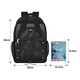 thumbnail image 3 of "Mochila De Viaje De Malla Pesada Para Hombre Mujer Belug, Color Negro ", 3 of 5