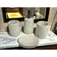 thumbnail image 2 of Juego de 4 accesorios de baño de cerámica: portacepillos, dispensador de jabón, vaso y jabonera., 2 of 2