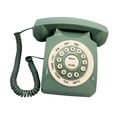 thumbnail image 1 of Teléfono fijo Baoblaze con pulsador estilo retro clásico verde, 1 of 8