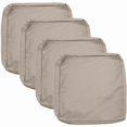 thumbnail image 1 of Funda de cojín de patio, fundas de cojín impermeables para exteriores de repuesto para muebles de exterior, juego de 4 fundas de cojín seccionales para sofá, silla, color, 1 of 4