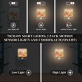 thumbnail image 3 of Yayeee 2-Pack Plug in LED Night Lights with Light Sensors Motion Detectors, Orange Floral Tomatoes, 3 of 7