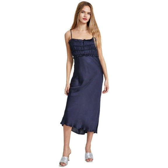 Astr the Label Womens Zola Midi Sheath Dress, Blue, Medium