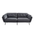 thumbnail image 2 of Divani Casa Cody Modern Polyester Fabric & Metal Upholstered Sofa in Gray/Black, 2 of 5