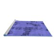 thumbnail image 2 of Ahgly Company Machine Washable Indoor Rectangle Oriental Blue Traditional Area Rugs, 7' x 9', 2 of 4