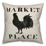 Creative Products Market Place Rooster 18x18 Spun Poly Pillow
