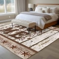 thumbnail image 4 of Large Area Rugs for Living Room Bedroom, Retro Farmhouse 8'x10' Rug Washable Carpet Runner Indoor Outdoor, Country Star Berries Text Wooden Grain Non Slip Floor Mats Rug for Kitchen, Patio, 4 of 8