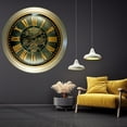 thumbnail image 6 of THE GEARS CLOCK Wall Clock with Real Moving Gears LU-LI_ 40 in Round BRONZE-ANTIQUE, 6 of 8