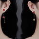 thumbnail image 3 of Naiovety 1 par de pendientes largos de Navidad, pendientes colgantes de Papá Noel, joyería colgante para fiesta, accesorio de vestir Kits de decoración para fiestas Tipo 2, 3 of 6