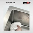 thumbnail image 4 of ONEX® Drop-In Single Bowl 31"X20" -10"d Stainless Steel Square Sink ODS3120-SQR, 4 of 7