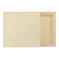 thumbnail image 1 of Uxcell 2Pcs Tableros de Lienzo de Madera, 6x6 Pulgadas Lienzos de Arte de Madera Cuadrados sin Terminar para Pintura, Manualidades, Proyectos de DIY, Arte de Vertido, 1 of 6