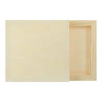 Uxcell 2Pcs Wood Canvas Boards, 6x6 Inch Wood Art Canvases Square Unfinished Wood Panel for Painting, Crafts, DIY Projects, Pouring Art