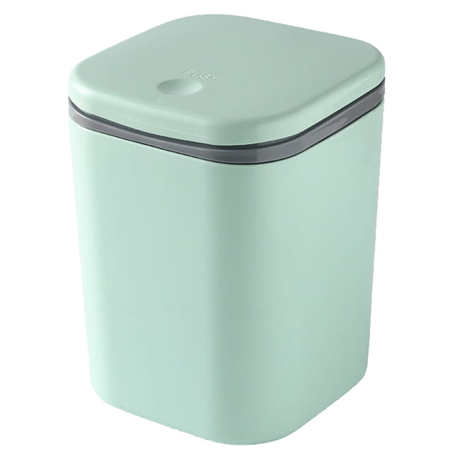 Papelera para tocador de baño, escritorio, mesa o mesa de café: desecha rondas de algodón, esponjas de maquillaje y pañuelos