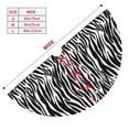 thumbnail image 3 of Rateoe Zebra Print Christmas Tree Skirt 36" for Xmas Holiday New Year Party Circle Tree Mat Ornaments Decoration, 3 of 7