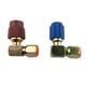 thumbnail image 4 of 1 par de adaptadores de aire acondicionado 7 / 16L 3 / 8H R12 a 134a azul + tapas rojas, 4 of 8