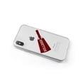 thumbnail image 2 of DistinctInk Clear Shockproof Hybrid Case for iPhone XS Max (6.5" Screen) - TPU Bumper, Acrylic Back, Tempered Glass Screen Protector - Bulldogs Cowbell - Maroon, Gray, 2 of 9