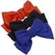 thumbnail image 4 of Pinza para el pelo con lazo de Color sólido grande de gasa de dos pisos a la moda, accesorios para pinza para el pelo para mujeres y niñas (3 uds, negro, rojo y azul) oso de fresa Electrónica, 4 of 5