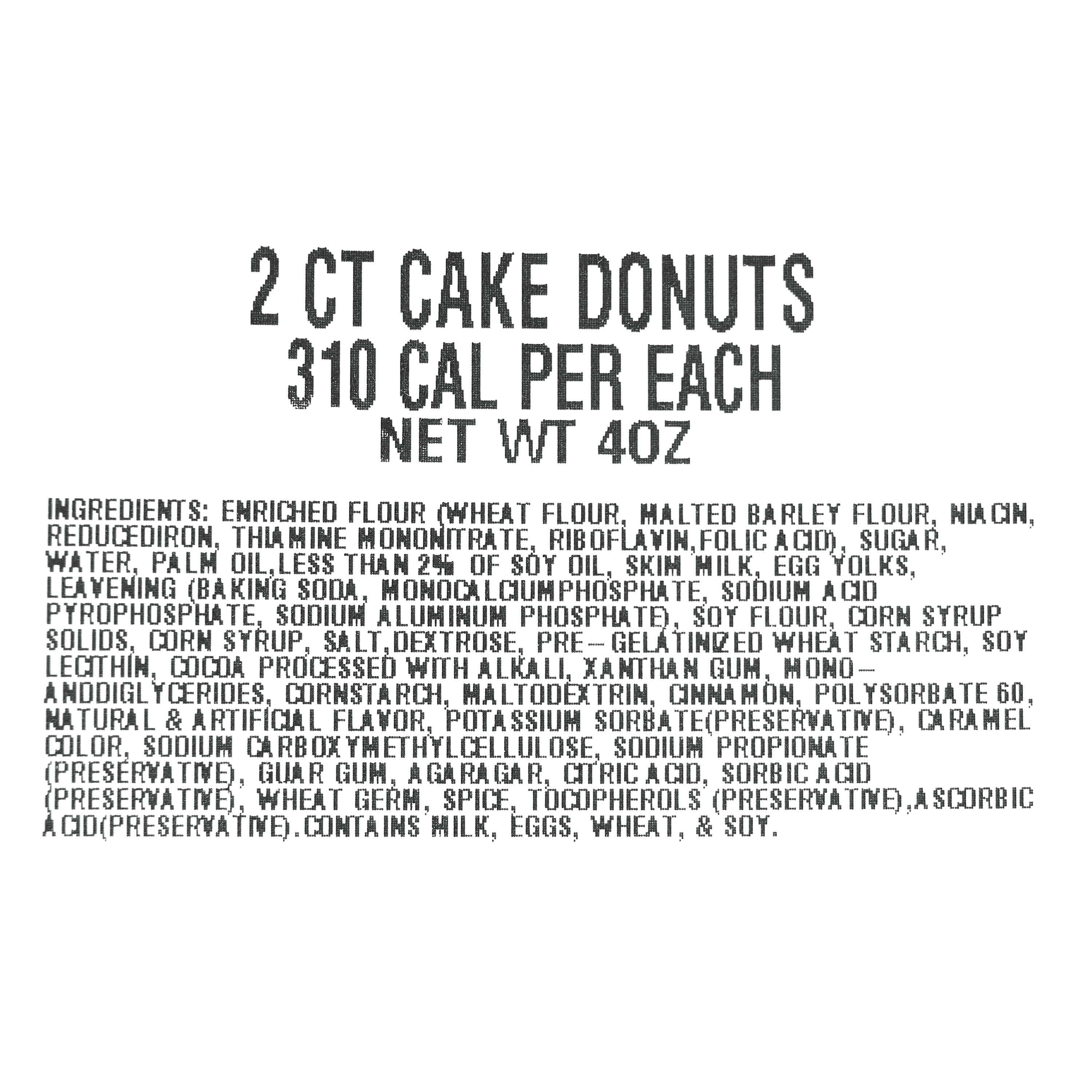 Freshness Guaranteed Regular Vanilla Glazed Cake Donuts, 4 oz, 2 Count